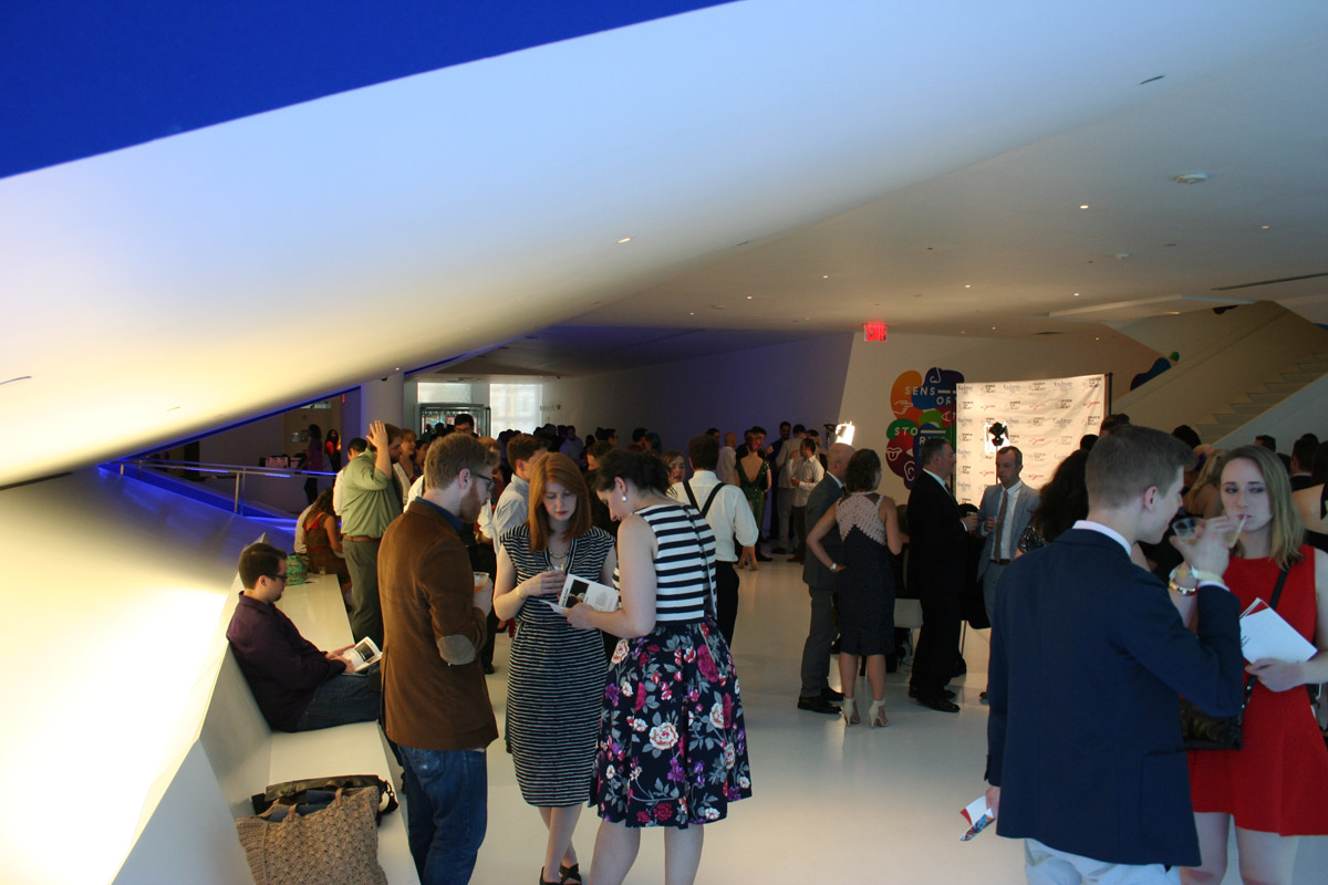 Sparrow Film Project 12 Gala: Early crowd gathering and mingling before the screening.