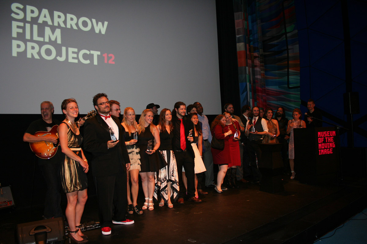 Sparrow Film Project 12 Gala: All of the winners on stage at the end of the awards presentation.