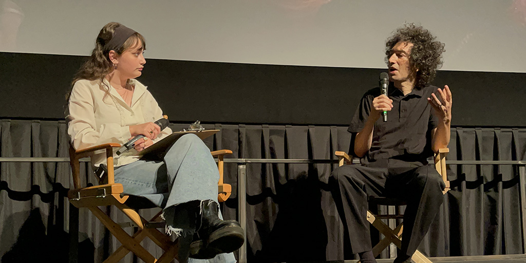 Azazel Jacobs (right) Q&A - His Three Daughters - IFC Center - August 19, 2024