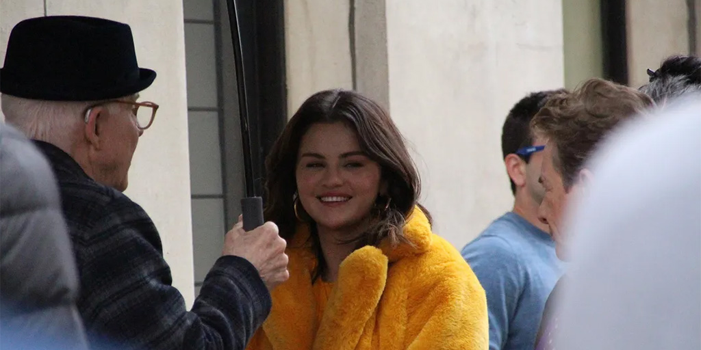 Steve Martin, Selena Gomez, Martin Short on set - April 24, 2024